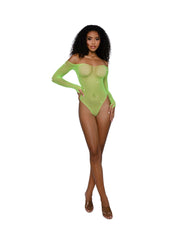 Load image into Gallery viewer, Dreamgirl Rhinestone Off Shoulder Bodystocking - Nastassy
