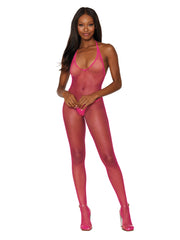 Load image into Gallery viewer, Dreamgirl Diamond Net Crotchless Bodystocking