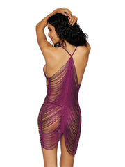 Load image into Gallery viewer, Dreamgirl Draped Fringe Chemise
