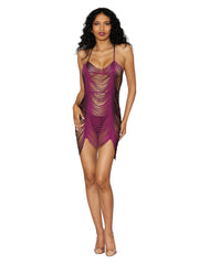 Load image into Gallery viewer, Dreamgirl Draped Fringe Chemise