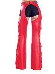 Load image into Gallery viewer, Dreamgirl Black Fringe Chaps with Glitter Belt – Western Costume Accessory Costume - Nastassy