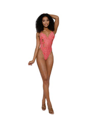 Load image into Gallery viewer, Dreamgirl Lace Teddy with Bows - Nastassy