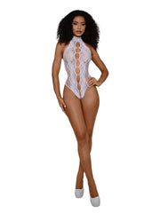 Load image into Gallery viewer, Dreamgirl Peek-A-Boo Teddy - White