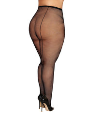 Load image into Gallery viewer, Dreamgirl Plus Black Keyhole Pantyhole Lingerie - Nastassy