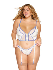 Load image into Gallery viewer, Dreamgirl Plus Bustier and Panty - Nastassy