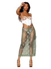 Load image into Gallery viewer, Dreamgirl Satin and 3D Embroidery Bustier and G-string Set Bustier - Nastassy