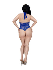 Load image into Gallery viewer, Dreamgirl Plus Tiana Lace Teddy with Satin Tie