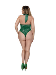 Load image into Gallery viewer, Dreamgirl Plus Tiana Lace Teddy with Satin Tie