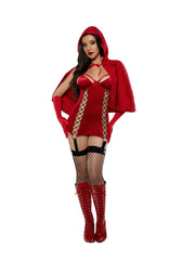 Load image into Gallery viewer, Dreamgirl Velvet Red Riding Hood