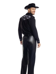 Load image into Gallery viewer, Dreamguy Cowboy Jim Fringe Shirt with Chaps & Western Style Buckle – Men’s Western Costume