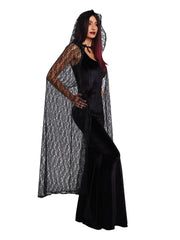 Load image into Gallery viewer, Dreamgirl Lace Cape with Hood Costume Accessory - Nastassy