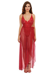 Load image into Gallery viewer, Dreamgirl Mosaic Lace Teddy & Sheer Skirt Teddy - Nastassy