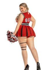 Load image into Gallery viewer, Party King Plus Hellbent Cheerleader Costumes - Nastassy