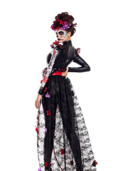 Load image into Gallery viewer, Party King Rosas Day Of The Dead Costumes - Nastassy