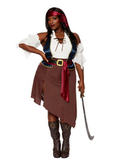 Load image into Gallery viewer, Plus Size Rogue Pirate Wench Women's Costume - Nastassy