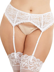 Load image into Gallery viewer, Dreamgirl Plus Size Stretch Lace Garter Belt Garter Belt - Nastassy