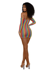 Load image into Gallery viewer, Rainbow Mini with Arm Warmers - Nastassy