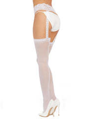 Load image into Gallery viewer, Dreamgirl Sheer Suspender Pantyhose