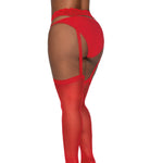 Load image into Gallery viewer, Dreamgirl Plus Size Sheer Suspender Pantyhose Pantyhose - Nastassy
