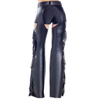 Load image into Gallery viewer, Dreamgirl Black Fringe Chaps with Glitter Belt – Western Costume Accessory Costume - Nastassy
