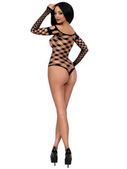 Load image into Gallery viewer, Dreamgirl Check Me Out Bodystocking