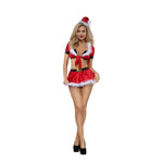 Load image into Gallery viewer, Dreamgirl Christmas Honey 4-Piece Skirt Set Lingerie - Nastassy
