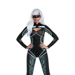 Load image into Gallery viewer, Dreamgirl Cyber Jumpsuit with Belt Detail and Reflective Glasses Women’s Costume – Futuristic Outfit Costume - Nastassy
