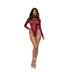 Load image into Gallery viewer, Dreamgirl Honey Long Sleeve Teddy Lingerie - Nastassy
