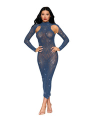 Load image into Gallery viewer, Dreamgirl Long Sleeved Bodystocking Gown Lingerie - Nastassy