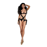 Load image into Gallery viewer, Dreamgirl Luxe Satin Crotchless Teddy Lingerie - Nastassy
