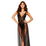 Load image into Gallery viewer, Dreamgirl Mosaic Lace Teddy &amp; Sheer Skirt Teddy - Nastassy
