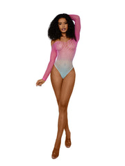 Load image into Gallery viewer, Dreamgirl Ombre Net Bodystocking - Nastassy
