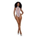 Load image into Gallery viewer, Dreamgirl Peek-A-Boo Teddy - White Lingerie - Nastassy
