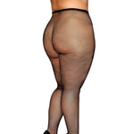 Load image into Gallery viewer, Dreamgirl Plus Black Basic Fishnet Pantyhose Lingerie - Nastassy
