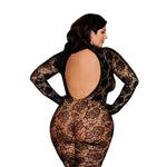 Load image into Gallery viewer, Dreamgirl Plus Black Gloved Bodystocking Lingerie - Nastassy
