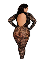 Load image into Gallery viewer, Dreamgirl Plus Black Gloved Bodystocking Lingerie - Nastassy