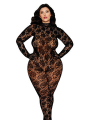 Load image into Gallery viewer, Dreamgirl Plus Black Gloved Bodystocking Lingerie - Nastassy