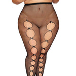 Load image into Gallery viewer, Dreamgirl Plus Black Keyhole Pantyhole Lingerie - Nastassy
