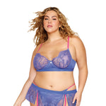 Load image into Gallery viewer, Dreamgirl Plus Bra and Garter Skirt with G-String - Nastassy
