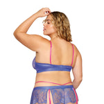 Load image into Gallery viewer, Dreamgirl Plus Bra and Garter Skirt with G-String - Nastassy
