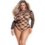 Load image into Gallery viewer, Dreamgirl Plus Check Me Out Bodystocking Lingerie - Nastassy
