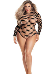 Load image into Gallery viewer, Dreamgirl Plus Check Me Out Bodystocking