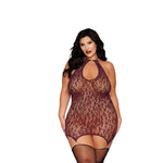 Load image into Gallery viewer, Dreamgirl Plus Cherry Lacquer Garter Slip Lingerie - Nastassy

