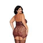 Load image into Gallery viewer, Dreamgirl Plus Cherry Lacquer Garter Slip Lingerie - Nastassy
