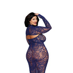 Load image into Gallery viewer, Dreamgirl Plus Eclipse Bodystocking Gown &amp; Shrug Lingerie - Nastassy
