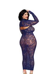 Load image into Gallery viewer, Dreamgirl Plus Eclipse Bodystocking Gown &amp; Shrug Lingerie - Nastassy