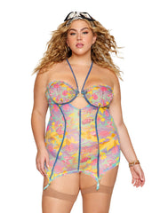 Load image into Gallery viewer, Dreamgirl Plus Garter Slip - Nastassy