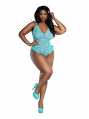Load image into Gallery viewer, Dreamgirl Plus Lace Teddy with Ruffles - Nastassy