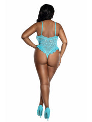 Load image into Gallery viewer, Dreamgirl Plus Lace Teddy with Ruffles - Nastassy