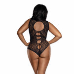 Load image into Gallery viewer, Dreamgirl Plus Leopard Peek A Boo Teddy Lingerie - Nastassy
